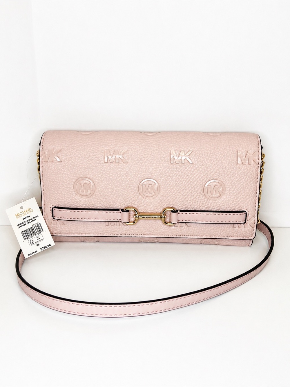 NWT Michael Kors Carson Powder Blush WOC